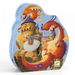 SILHOUETTE PUZZLE - Vaillant and the Dragon 54 pcs