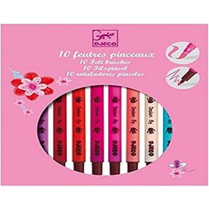 PENS & MARKERS - 10 felt brushes-girl