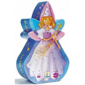 SILHOUETTE PUZZLE - The fairy and the unicorn 36 pcs