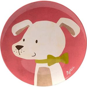 Melamine plate dog 