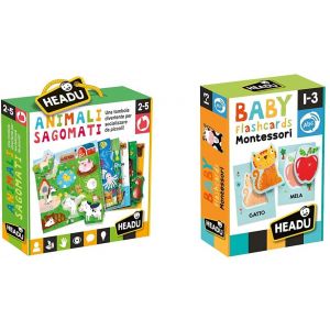 Gli Animali Sagomati & Baby Flashcards Montessori - Headu