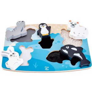 Puzzle tattile degli animali polari - Hape