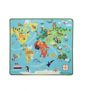 Tappeto Gioco Mondo con Veicoli 