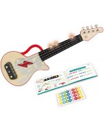 Learn with Lights Ukulele red DESCR Chitarra Rosso fuoco 