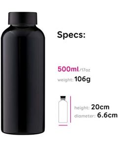 MamaWata Single Wall Bottle 500 NS Black 