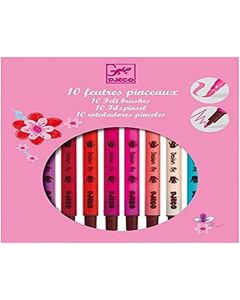 PENS & MARKERS - 10 felt brushes-girl 