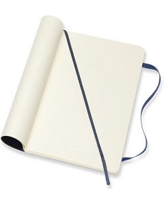 Taccuino Moleskine blu puntinato morbido 
