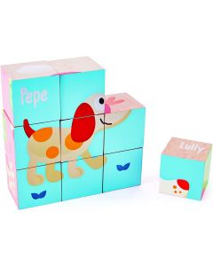Puzzle a blocchi Pepe e i suoi amici 