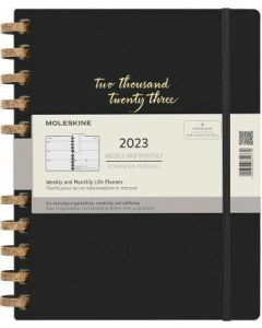 Agenda A4 Moleskine con spirale settimanale e mensile LIFE PLANNER  