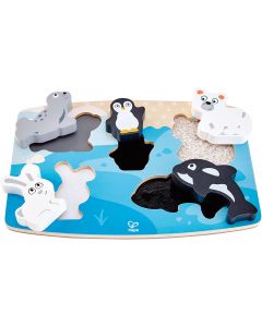 Puzzle tattile degli animali polari - Hape