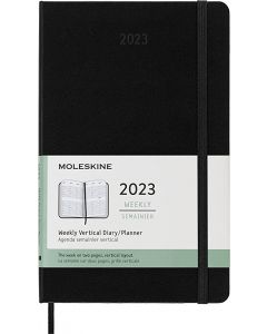 Agenda Moleskine nero settimanale verticale  