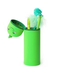 Astuccio 2 in 1 in Morbido Silicone Kawaii - Dino