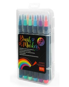 Brush Markers Legami - Set di 12 Pennarelli