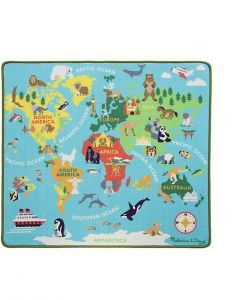 Tappeto Gioco Mondo con Veicoli 
