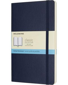 Taccuino Moleskine blu puntinato morbido 