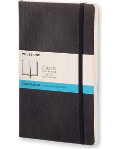MOLESKINE NOTEBOOK LARGE DOTTED BLACK SOFT COVER 