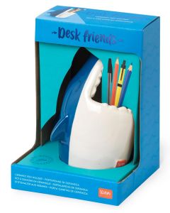PORTAPENNE IN CERAMICA DESK FRIENDS SHARK - LEGAMI